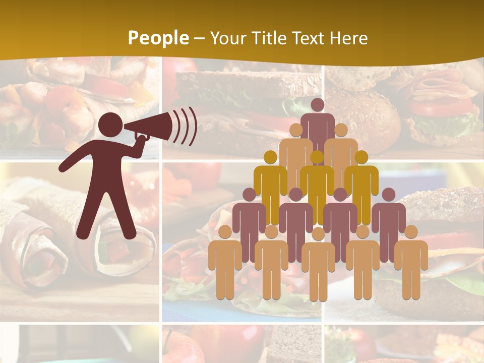 Food Meal Wrap PowerPoint Template