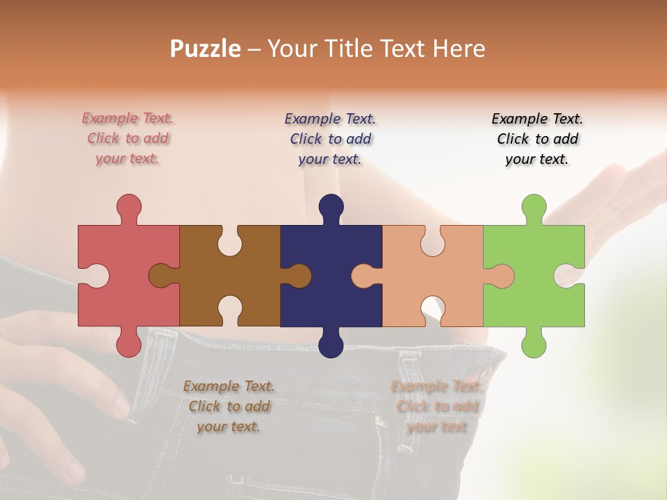 Fit Clothes Figure PowerPoint Template