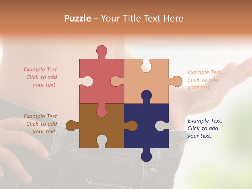 Fit Clothes Figure PowerPoint Template