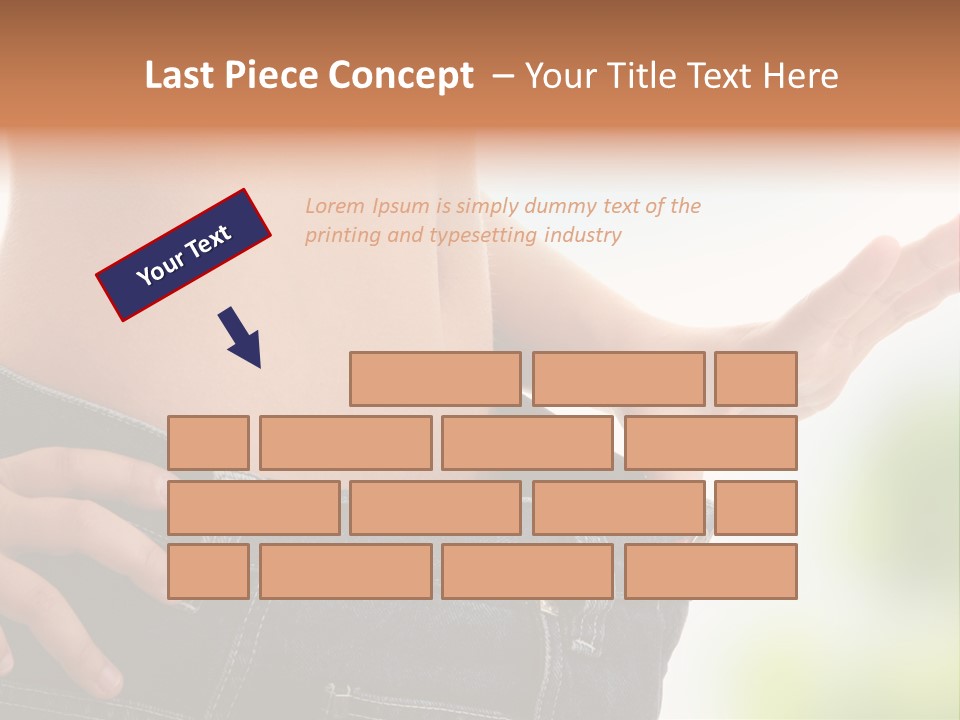 Fit Clothes Figure PowerPoint Template