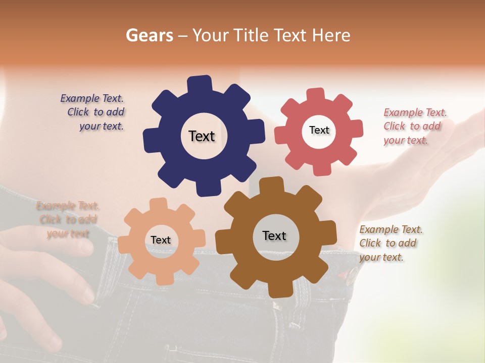 Fit Clothes Figure PowerPoint Template