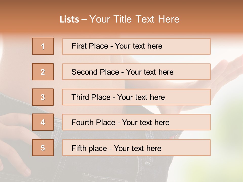 Fit Clothes Figure PowerPoint Template