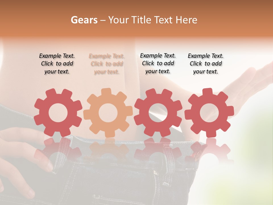 Fit Clothes Figure PowerPoint Template