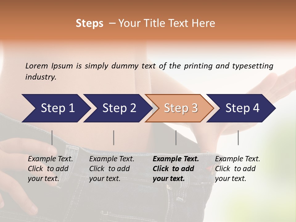 Fit Clothes Figure PowerPoint Template