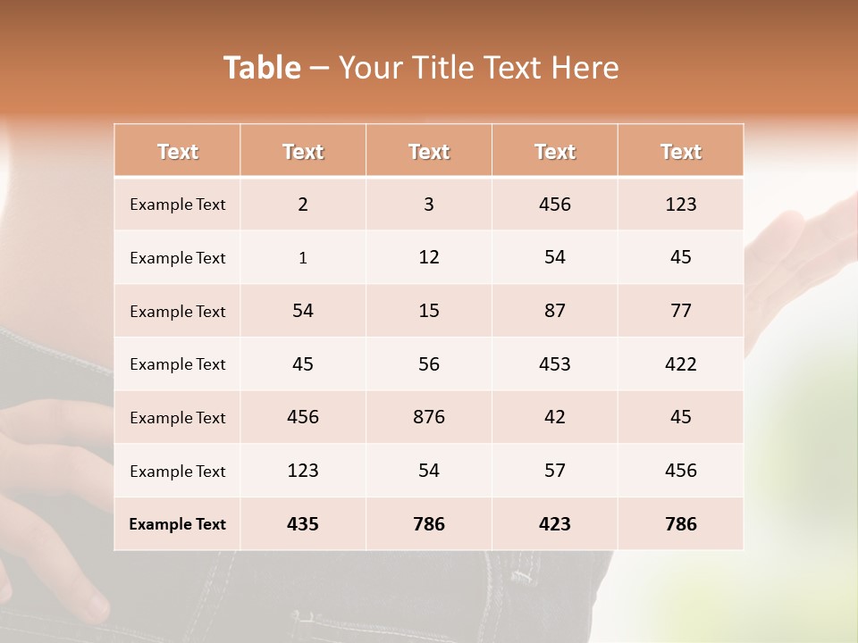 Fit Clothes Figure PowerPoint Template