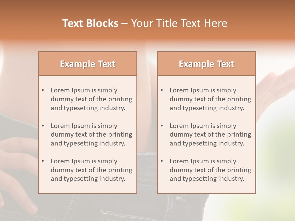 Fit Clothes Figure PowerPoint Template