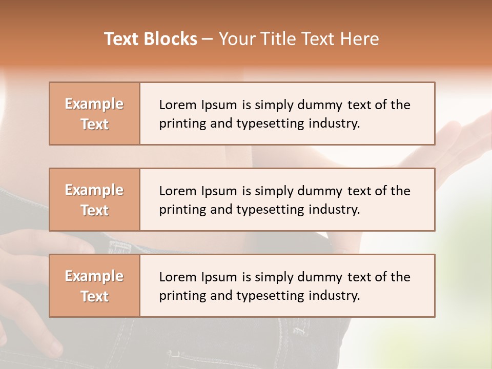 Fit Clothes Figure PowerPoint Template