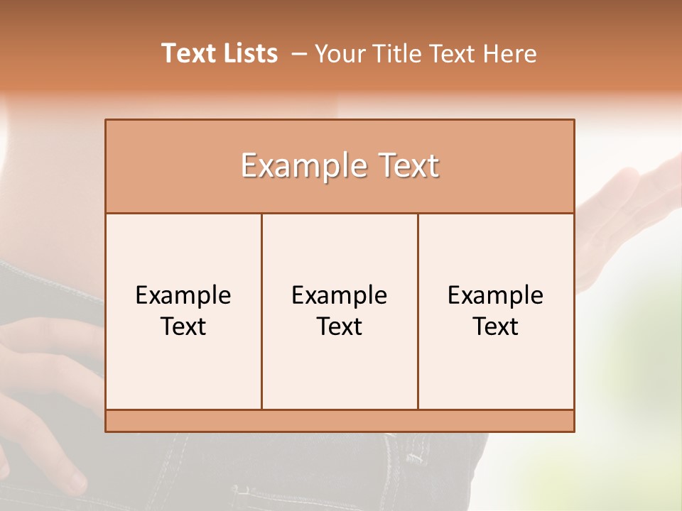 Fit Clothes Figure PowerPoint Template