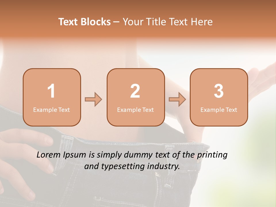 Fit Clothes Figure PowerPoint Template