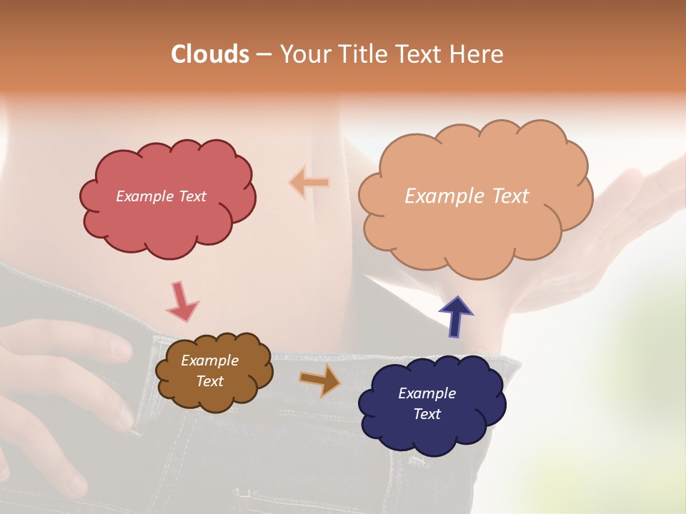 Fit Clothes Figure PowerPoint Template