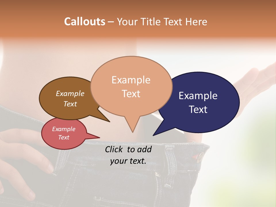 Fit Clothes Figure PowerPoint Template