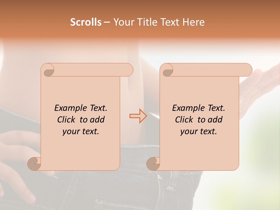 Fit Clothes Figure PowerPoint Template