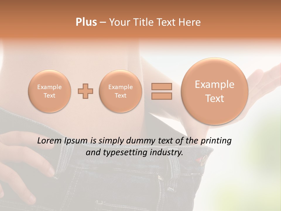 Fit Clothes Figure PowerPoint Template