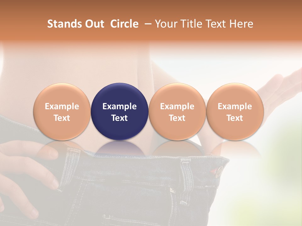 Fit Clothes Figure PowerPoint Template