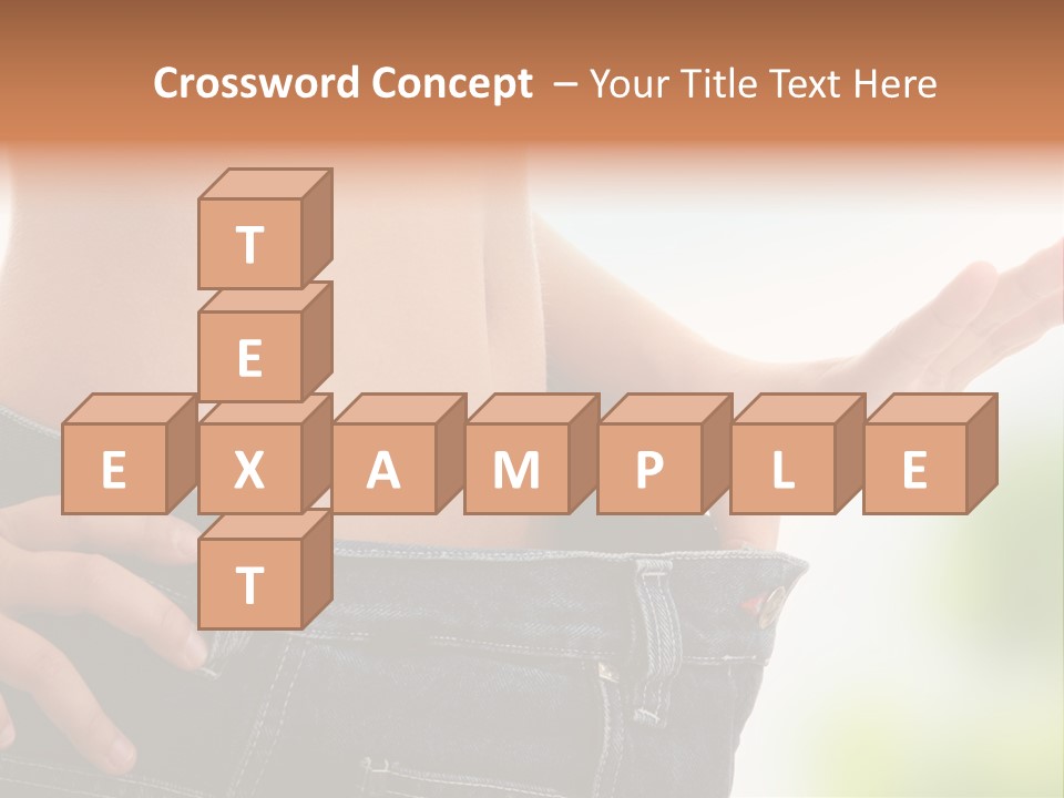 Fit Clothes Figure PowerPoint Template