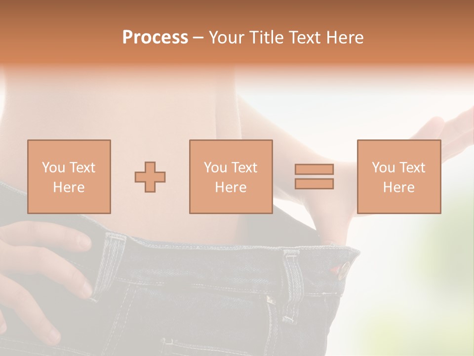 Fit Clothes Figure PowerPoint Template
