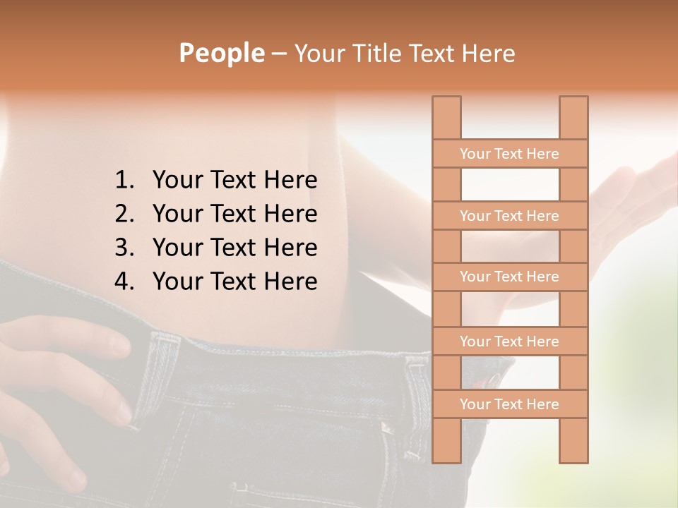 Fit Clothes Figure PowerPoint Template