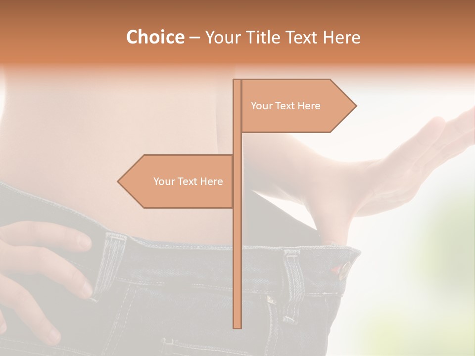 Fit Clothes Figure PowerPoint Template
