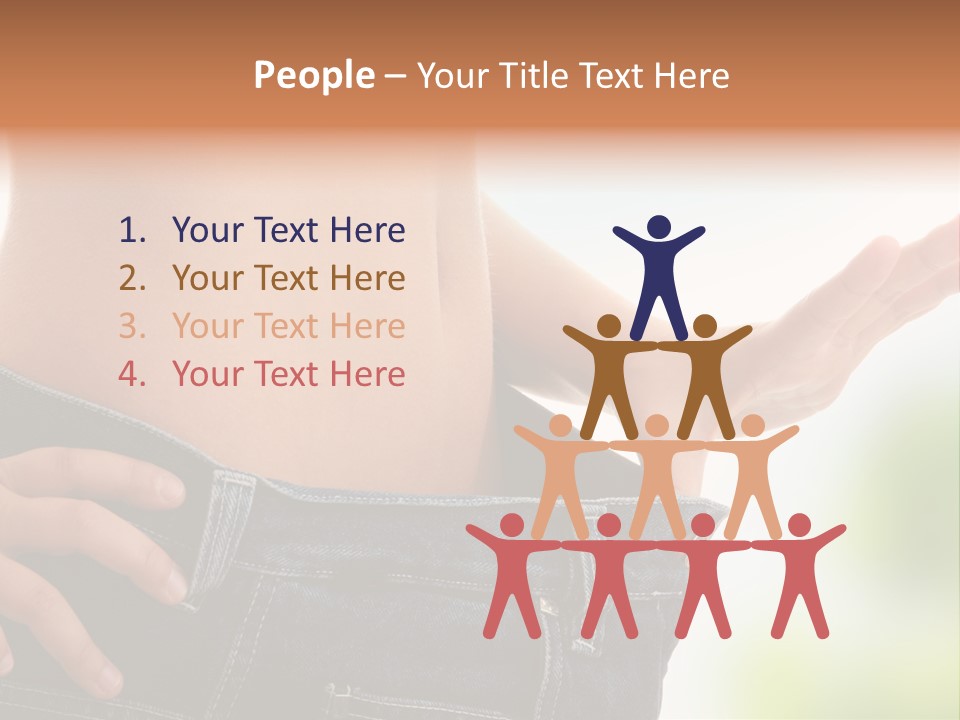 Fit Clothes Figure PowerPoint Template