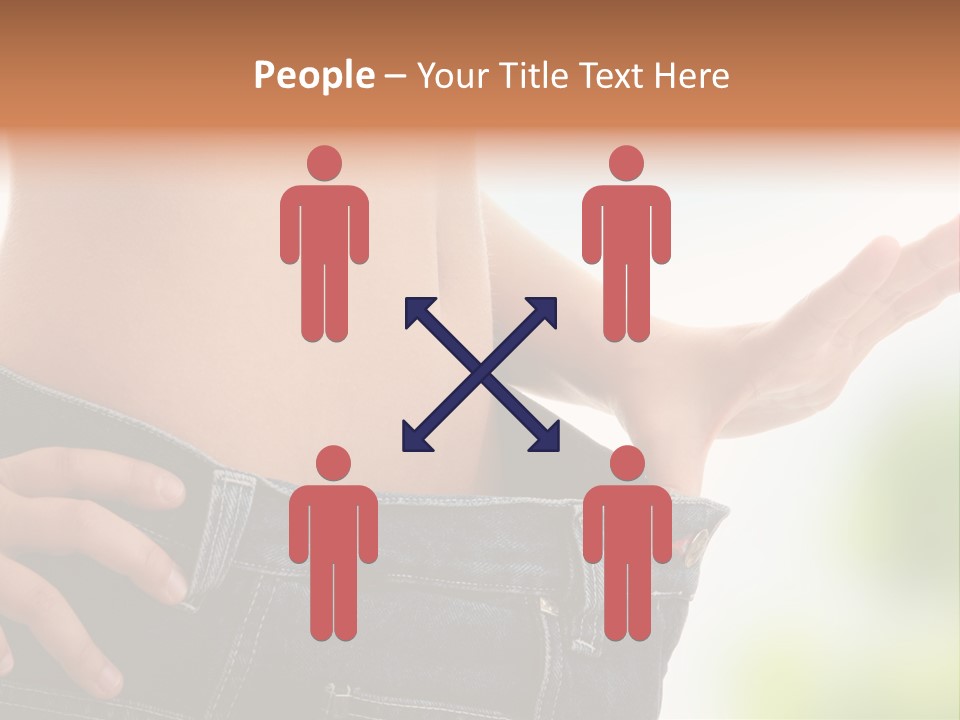 Fit Clothes Figure PowerPoint Template