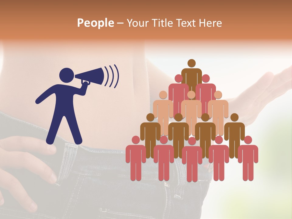 Fit Clothes Figure PowerPoint Template