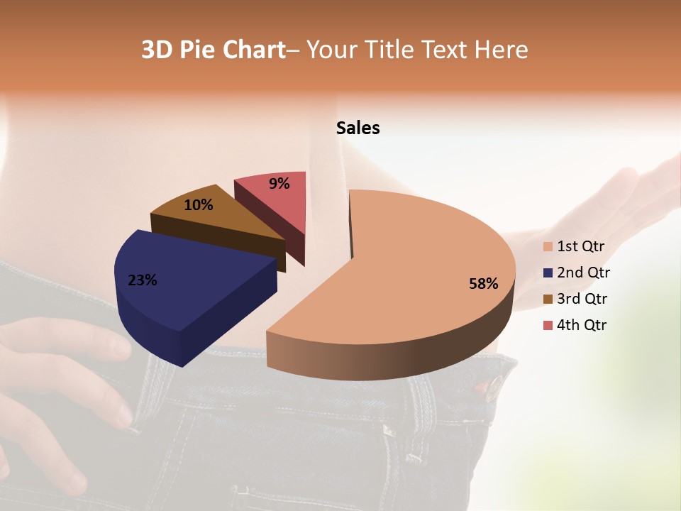 Fit Clothes Figure PowerPoint Template
