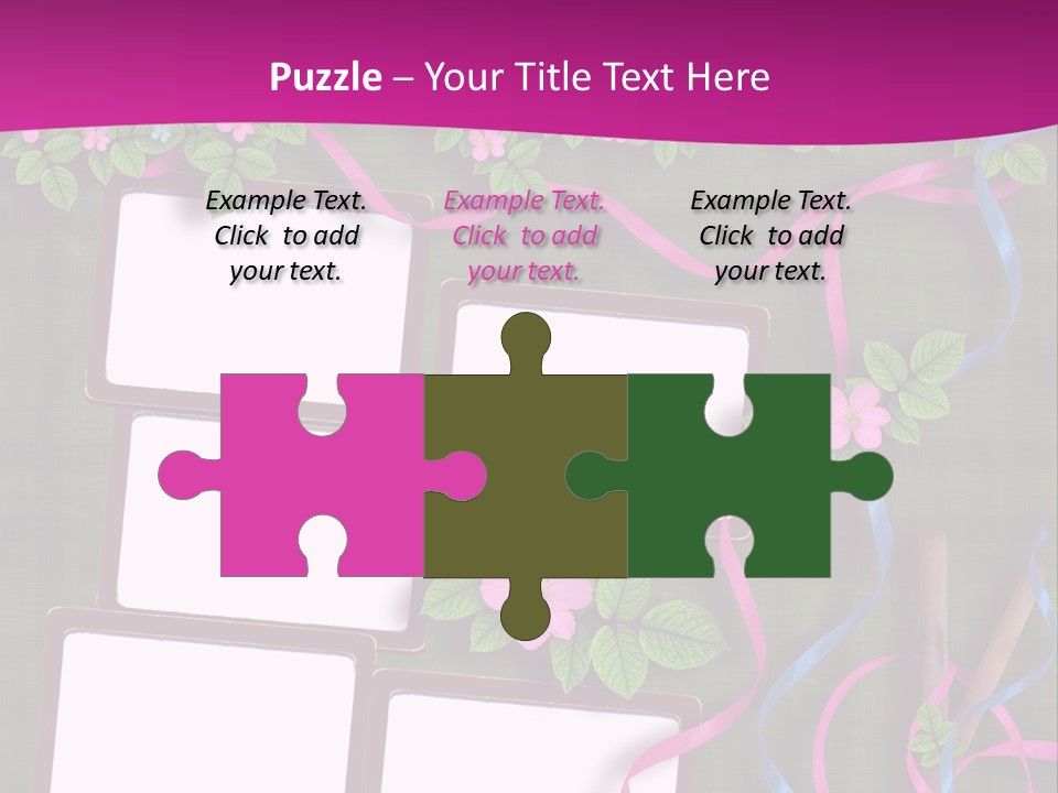 Frame Invitation Texture PowerPoint Template