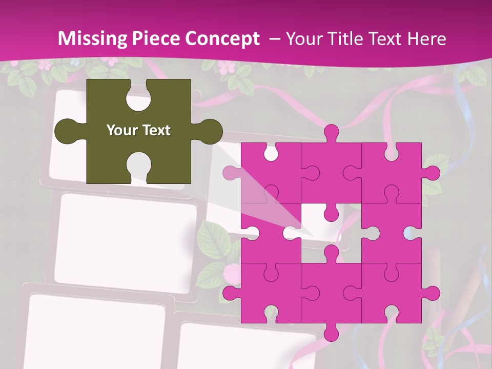 Frame Invitation Texture PowerPoint Template