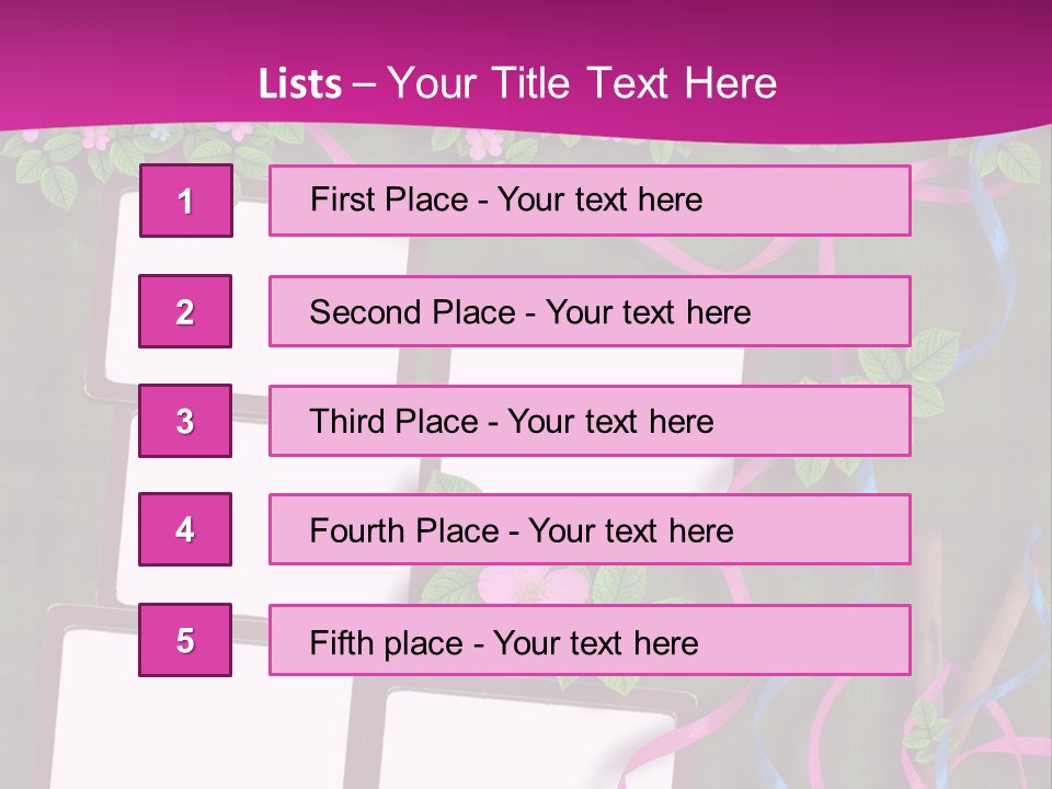 Frame Invitation Texture PowerPoint Template