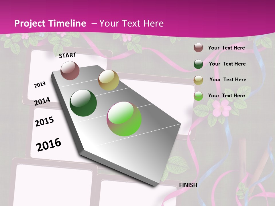 Frame Invitation Texture PowerPoint Template