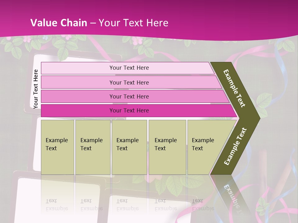 Frame Invitation Texture PowerPoint Template