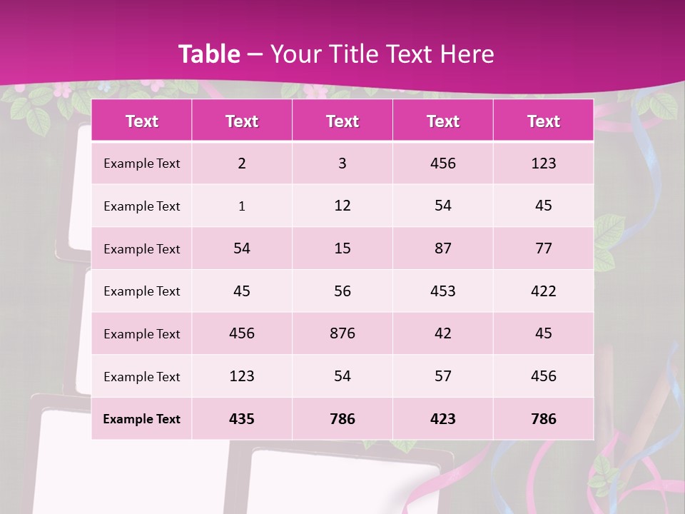 Frame Invitation Texture PowerPoint Template