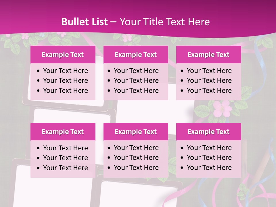 Frame Invitation Texture PowerPoint Template