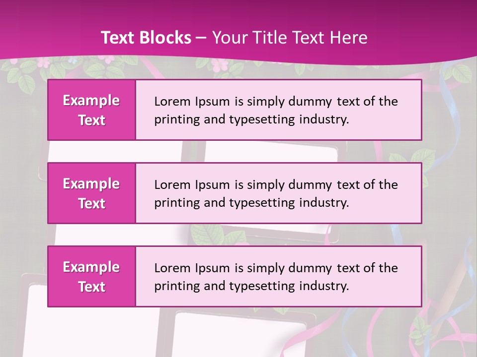 Frame Invitation Texture PowerPoint Template