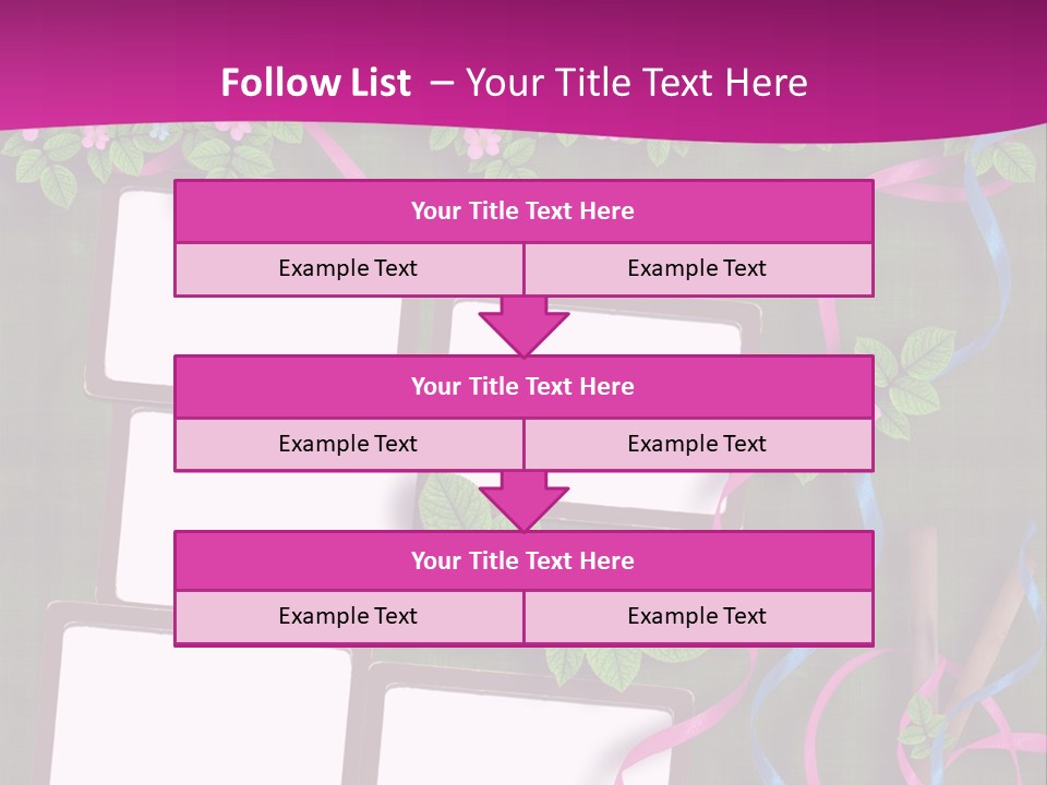 Frame Invitation Texture PowerPoint Template