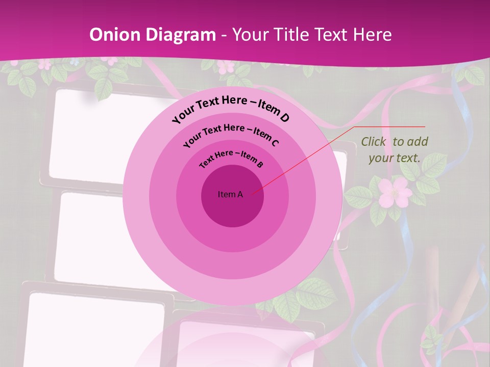 Frame Invitation Texture PowerPoint Template