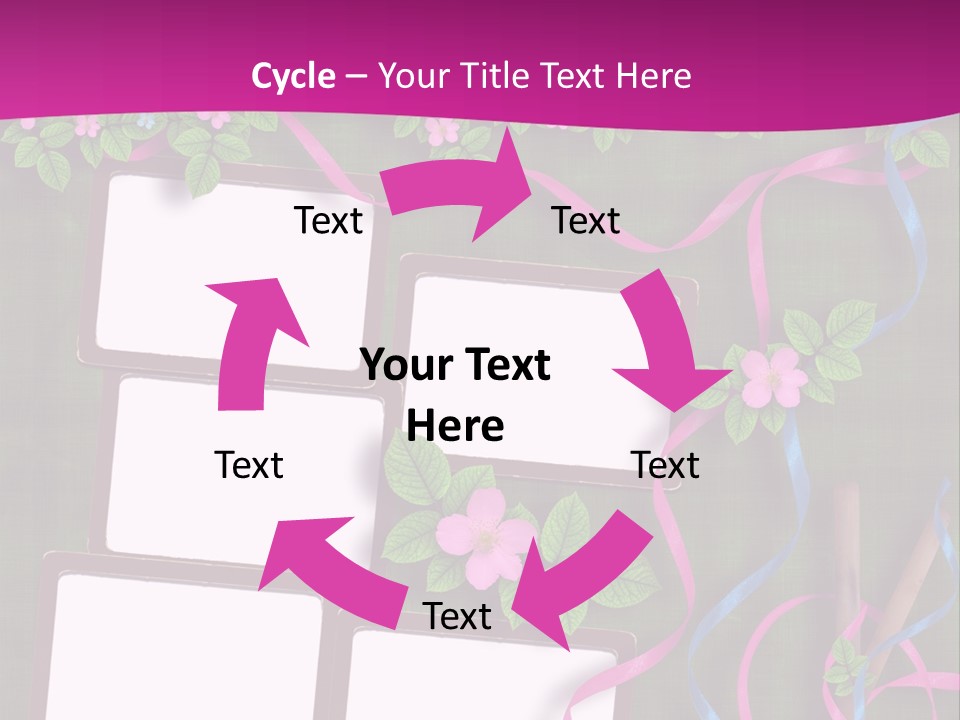 Frame Invitation Texture PowerPoint Template