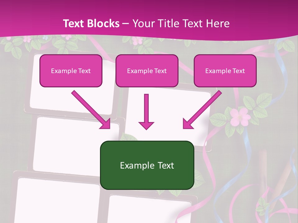 Frame Invitation Texture PowerPoint Template