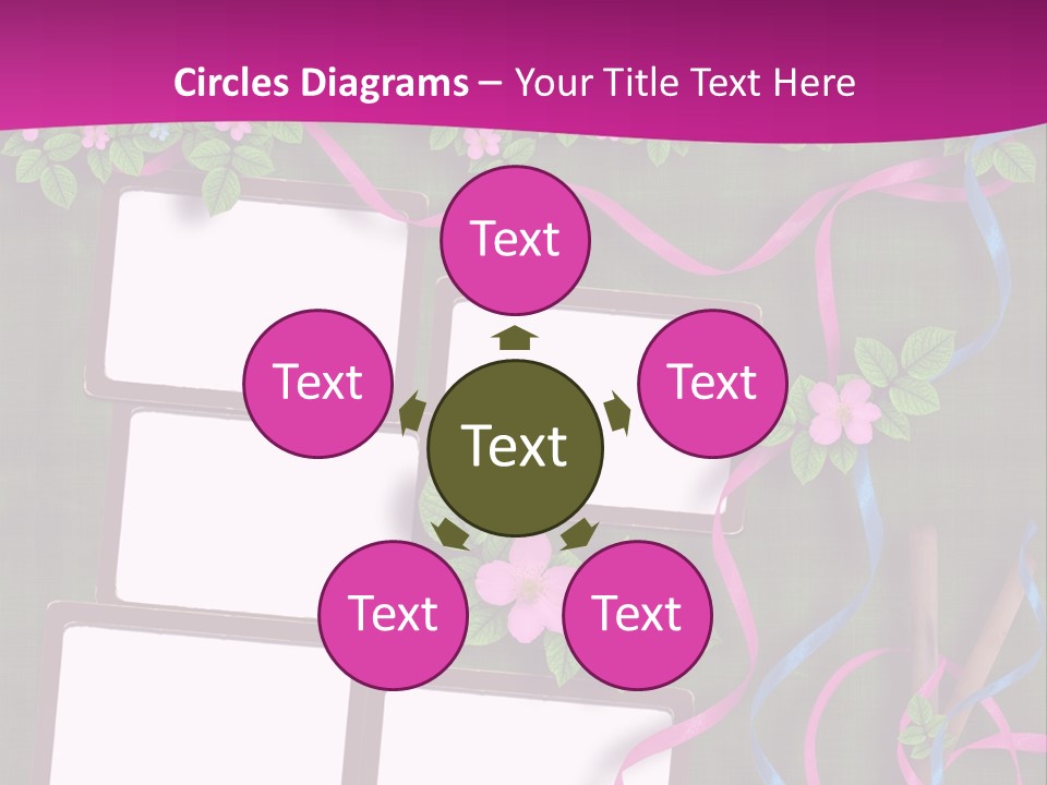 Frame Invitation Texture PowerPoint Template