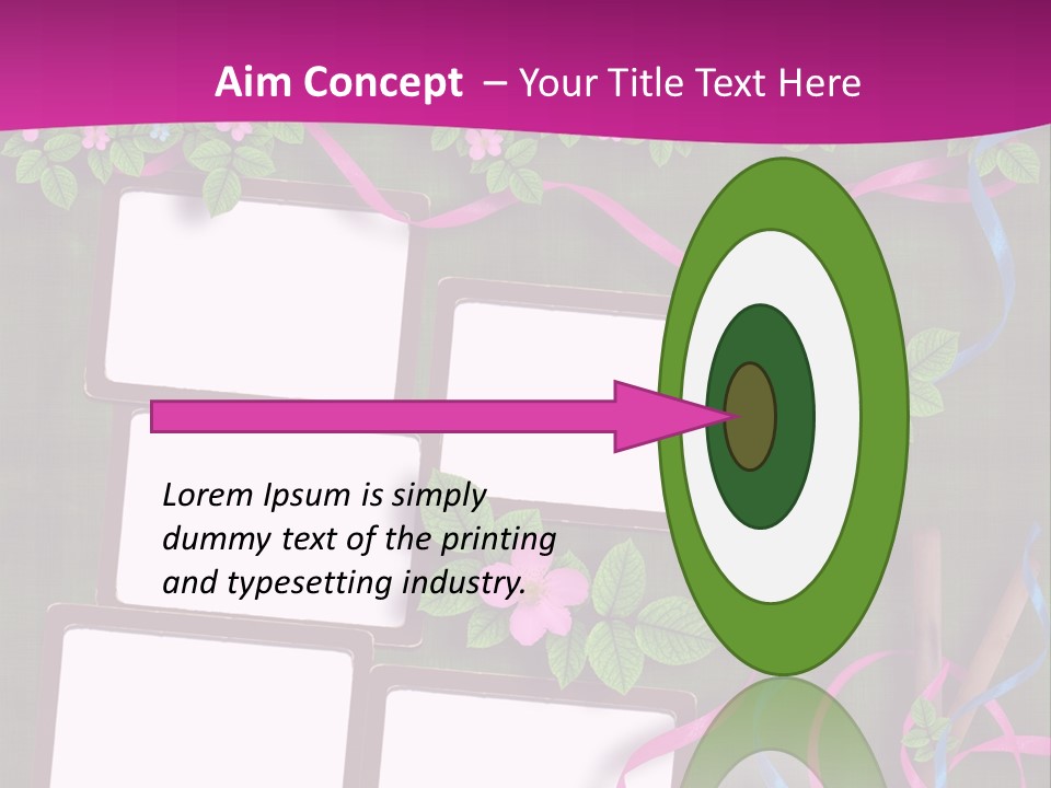 Frame Invitation Texture PowerPoint Template