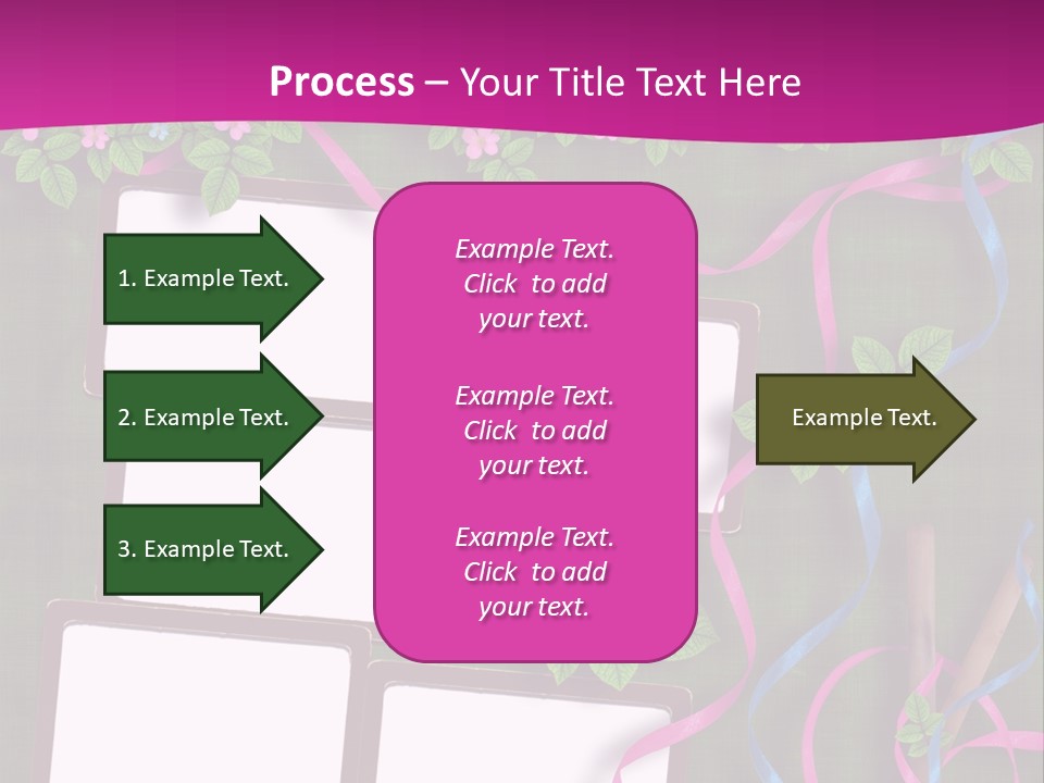 Frame Invitation Texture PowerPoint Template