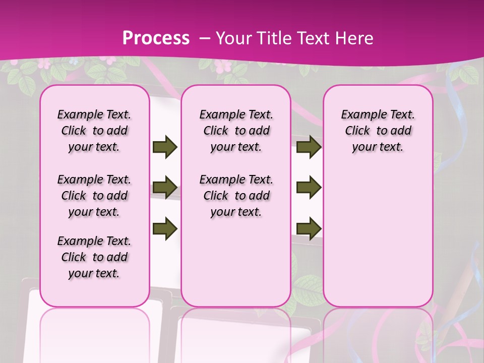 Frame Invitation Texture PowerPoint Template