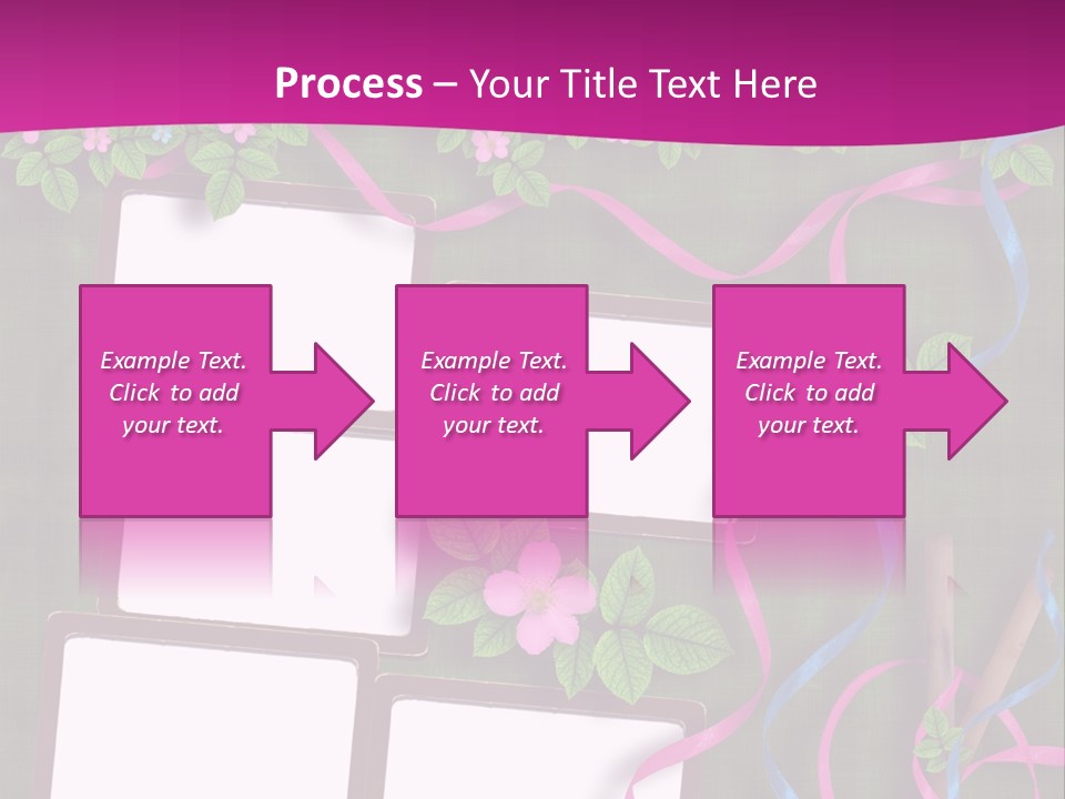 Frame Invitation Texture PowerPoint Template