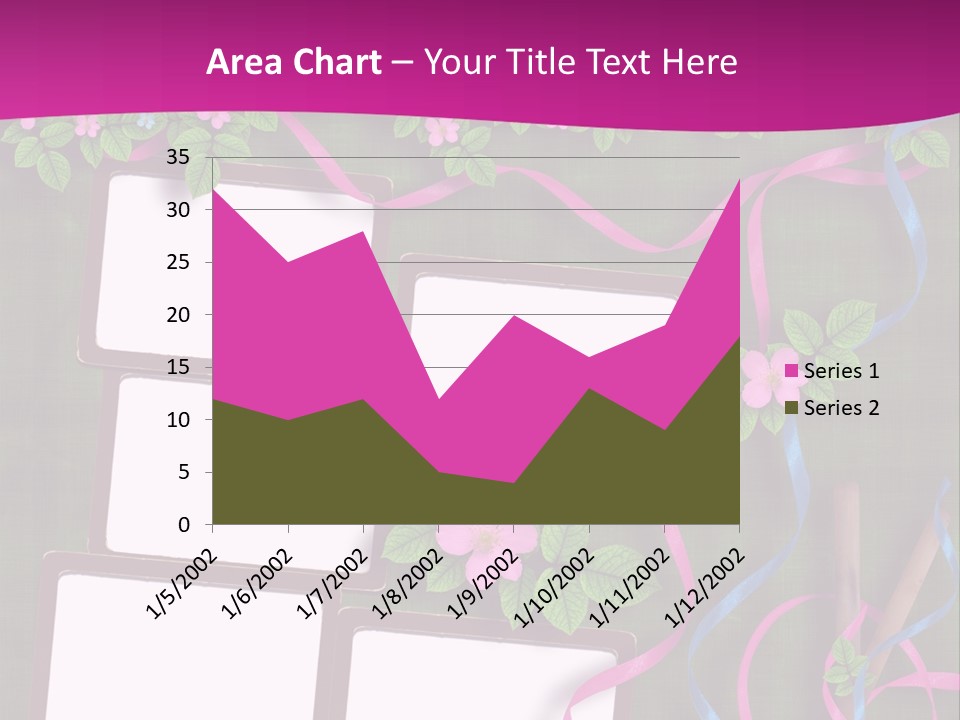Frame Invitation Texture PowerPoint Template