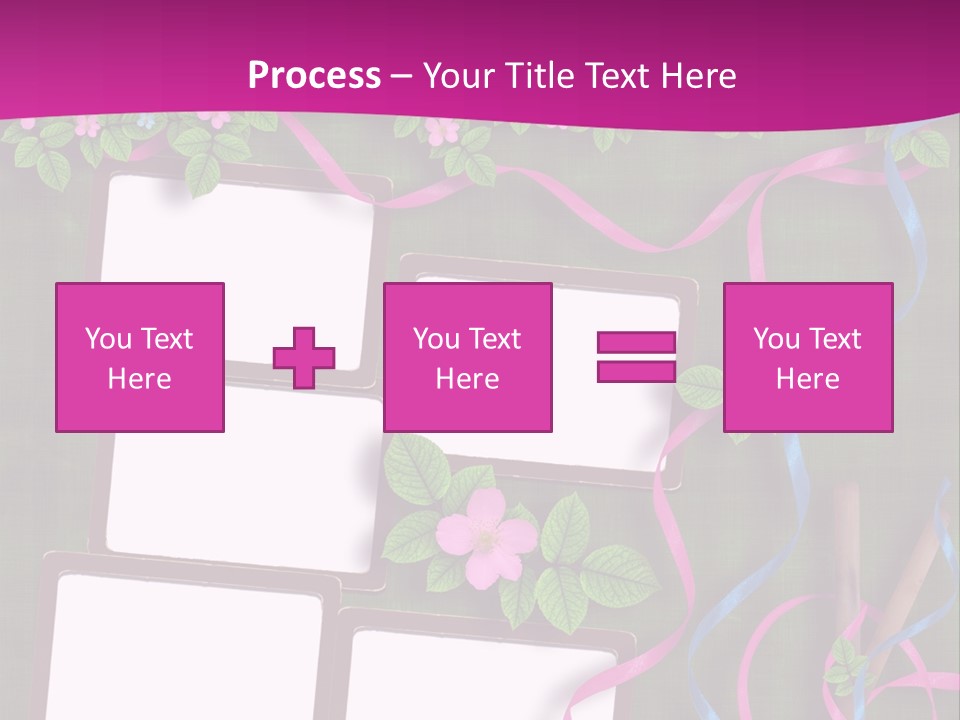 Frame Invitation Texture PowerPoint Template