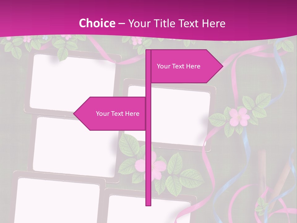 Frame Invitation Texture PowerPoint Template