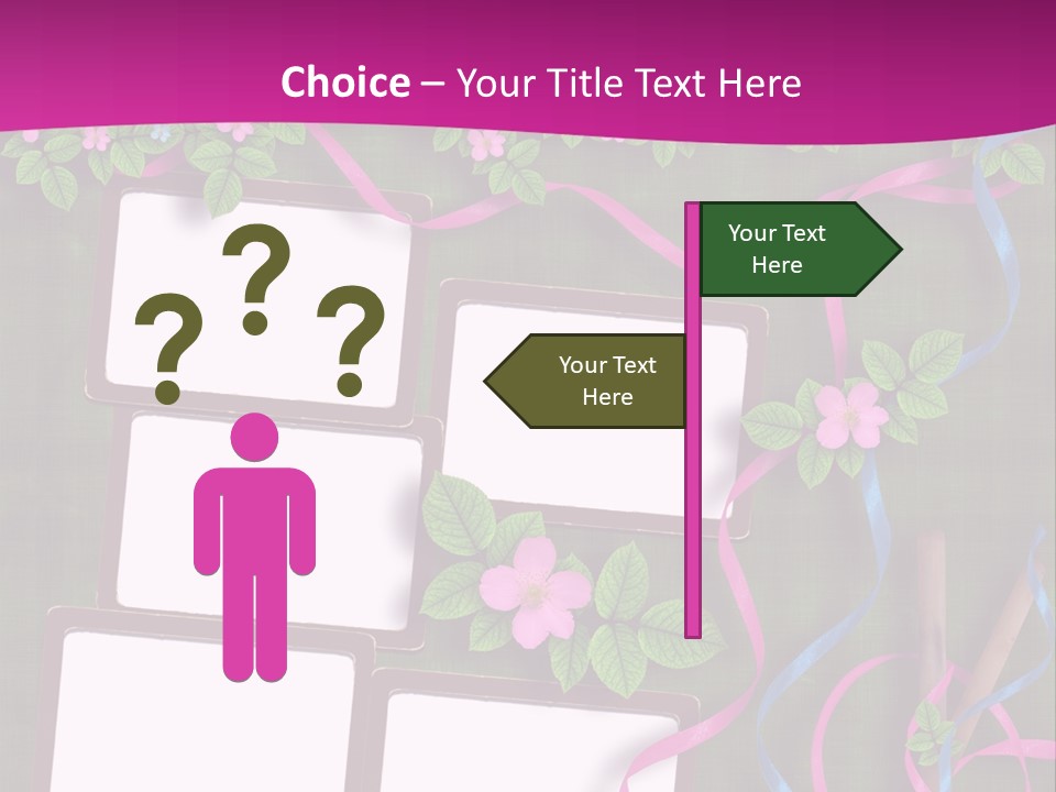 Frame Invitation Texture PowerPoint Template