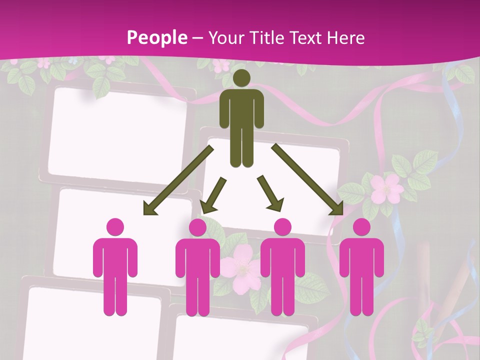 Frame Invitation Texture PowerPoint Template