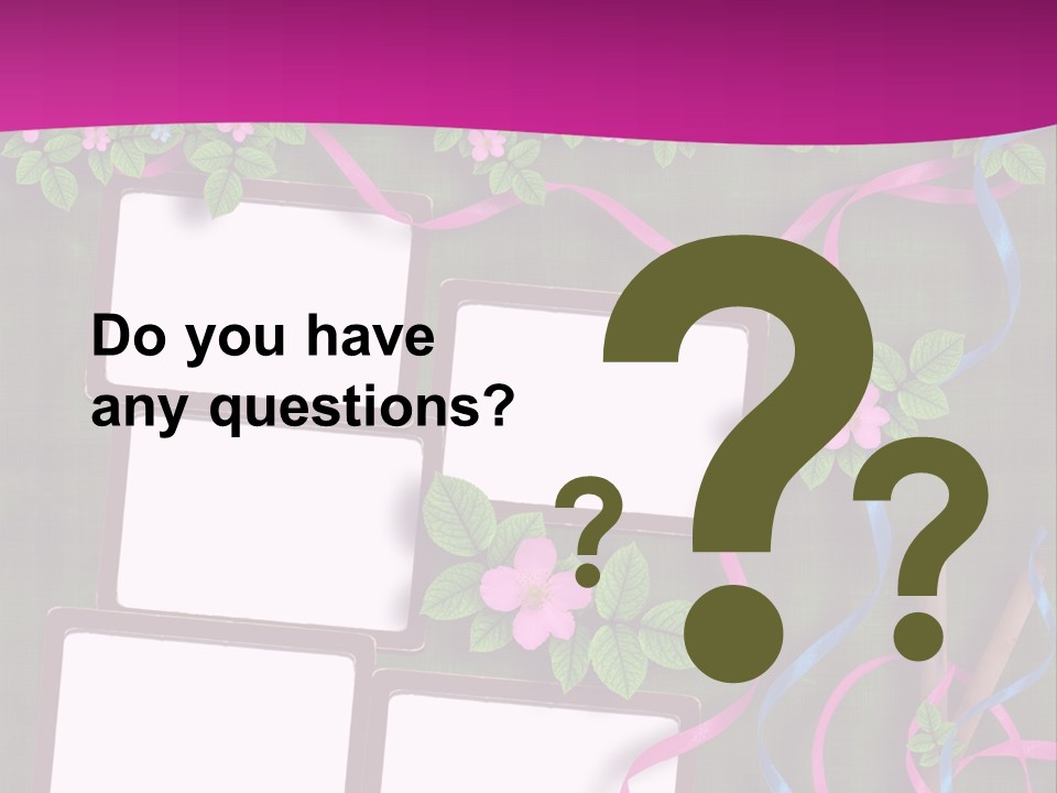 Frame Invitation Texture PowerPoint Template