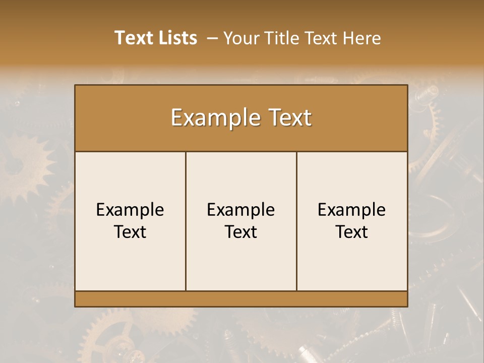 Illustration Motion Gear PowerPoint Template